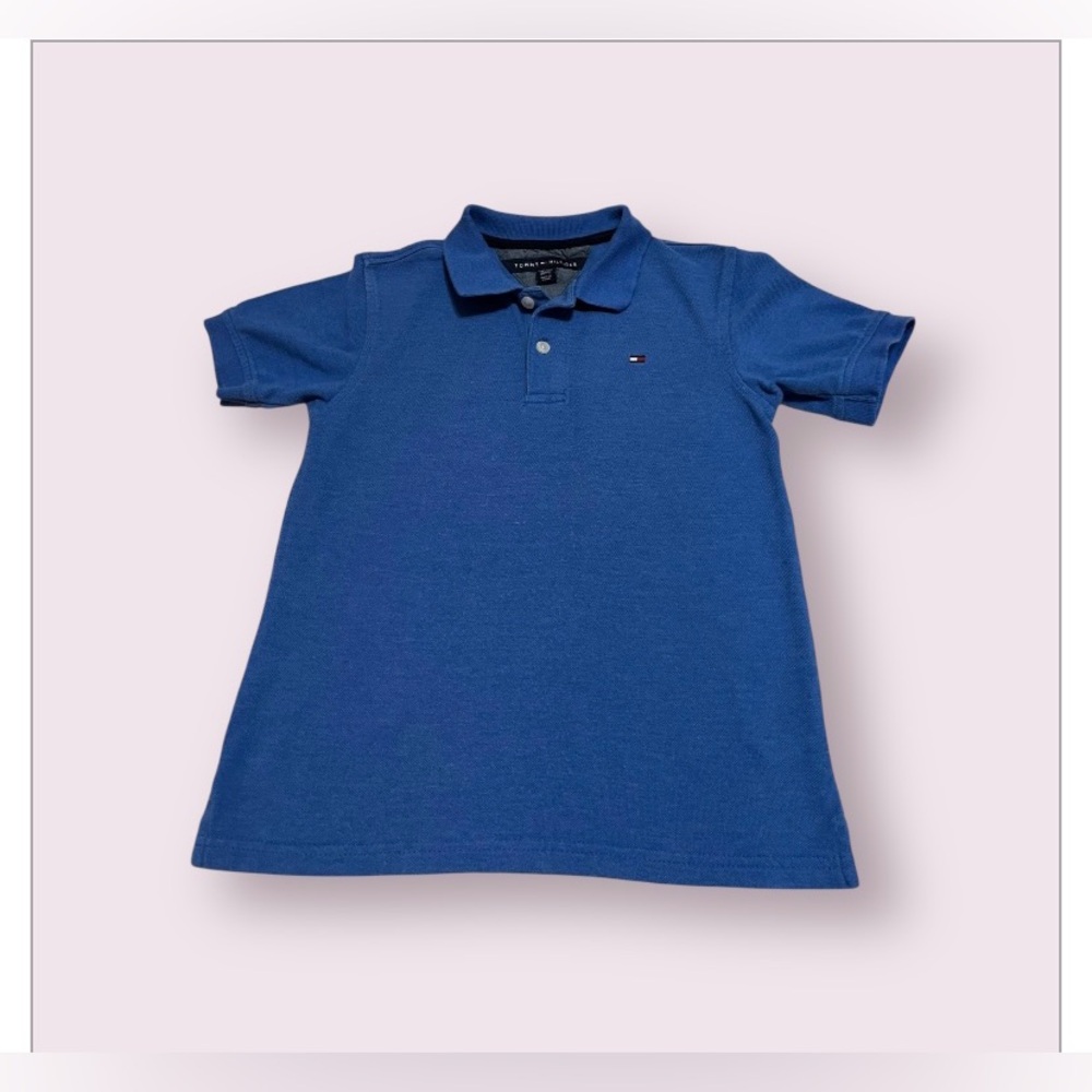 (6) Tommy Hilfiger blue polo shirt for boy